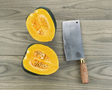 Splitting Acorn Squash Image